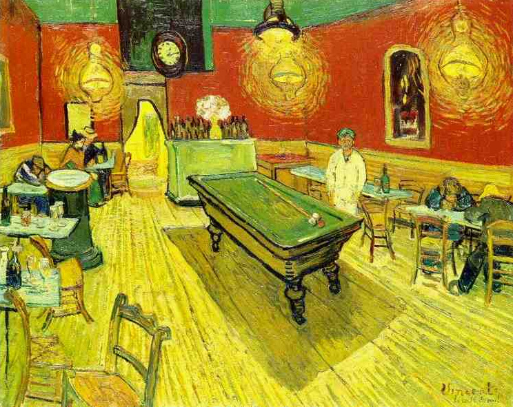 The Night Cafe in the Place Lamartine in Arles - 1888 - Oil on canvas - 70.0 x 89.0 cm. - Yale University Art Gallery, New Haven, Conn.